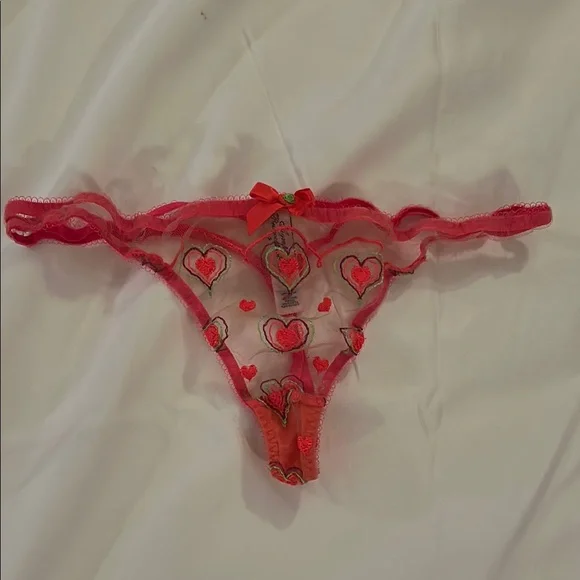 Agent Provocateur Pink and Red Lace Bra - Picture 2 of 6